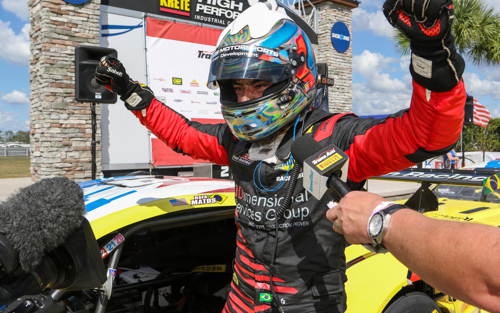 Rafa Matos Wins TA2 Race at Sebring From Pole, Battles Teammate and Fellow Champion Mike Skeen in Closing Laps